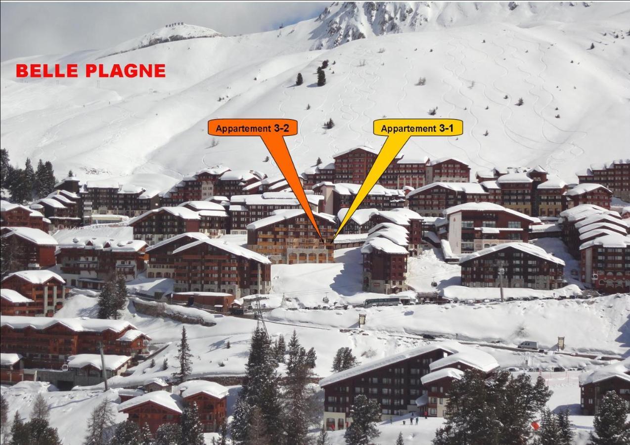 לה פלאנייה Belle Plagne 1 Appart 6 Pers Du Dimanche Au Dimanche Ski Au Pieds מראה חיצוני תמונה